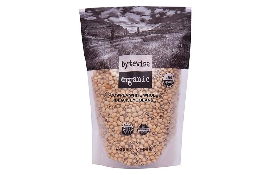 Bytewise Organic Cowpea White Whole (Black Eye Beans)   Pack  1 kilogram